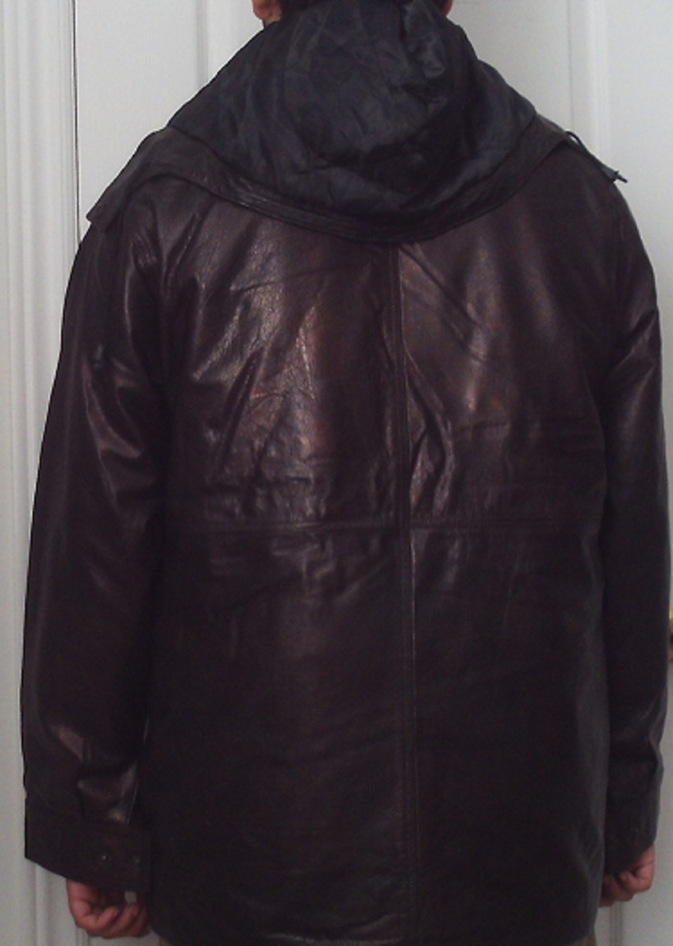 Genuine Leather Stylish Black Copper Jacket