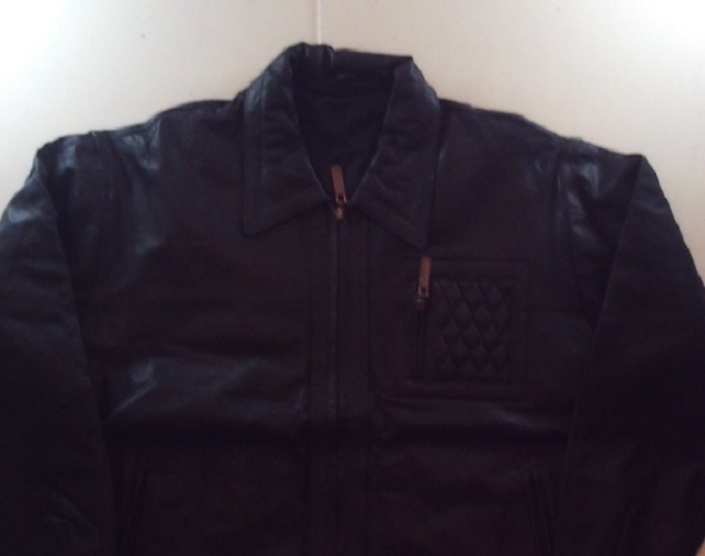 Genuine Leather Stylish Black Jacket