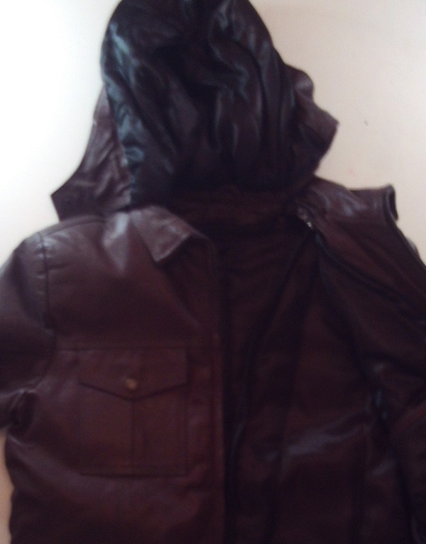 Small Size Leather Brown Double Lining