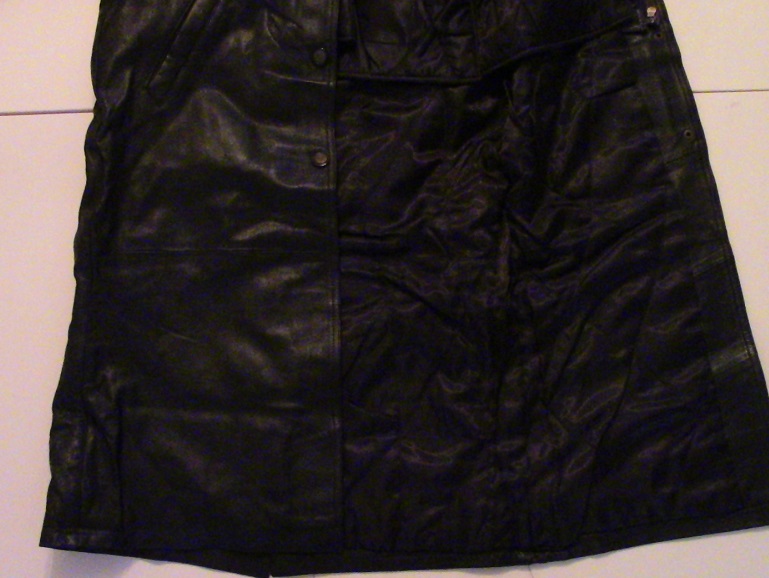 Genuine Leather Long Black Double Lining Jacket