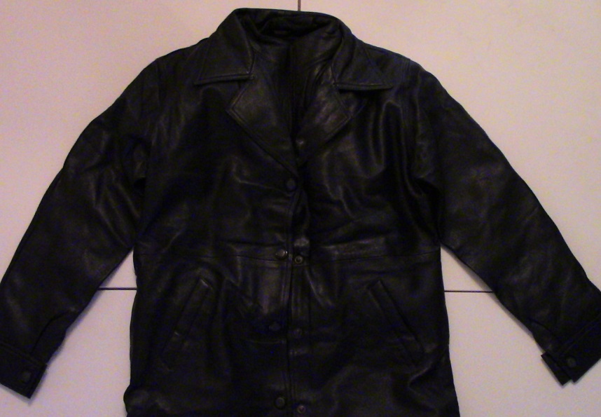 Genuine Leather Long Black Double Lining Jacket