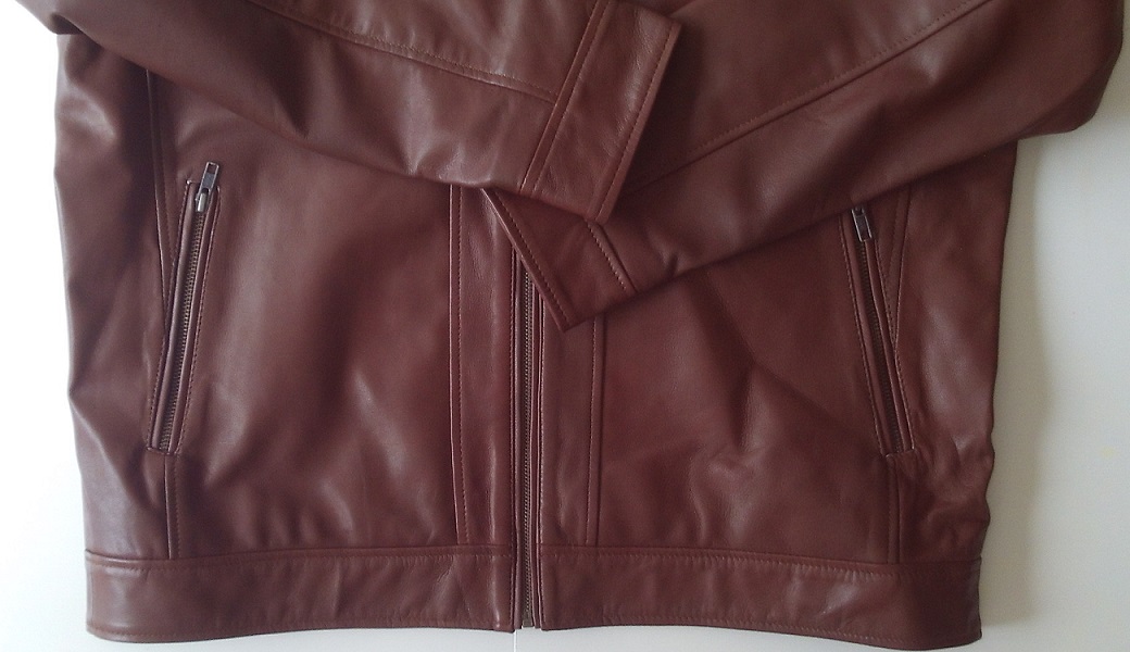 Genuine Leather Stylish Tan Brown Jacket